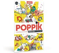 Poppik Ariol - 1 poster + 45 stickers repositionnables - Emmanuel Guibert - Bayard Jeunesse - Jeux livres objets