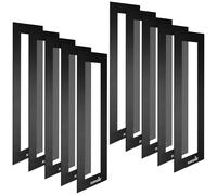 Poppstar 10x Cadres magnétiques, hauteur 23 cm, largeur 7,5 cm, noir