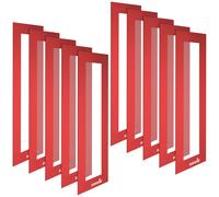 Poppstar 10x Cadres magnétiques, hauteur 23 cm, largeur 7,5 cm, rouge