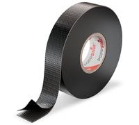 POPPSTAR 1x Ruban isolant universel auto-fusionnant (ruban d'étanchéité, auto-soudage), LxWxH 10m x 19mm x 0,76mm, noir