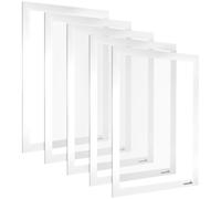 Poppstar 5x Cadre Magnétique A4, Hauteur 32,2 cm, Largeur 23,6 cm, Blanc