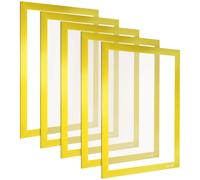 Poppstar 5x Cadre Magnétique A4, Hauteur 32,2 cm, Largeur 23,6 cm, Jaune