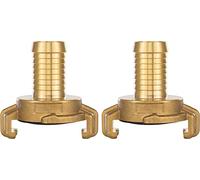 Poppstar lot de 2 raccords de tuyau en laiton 3/4 pouce à embout (raccord rapide 3/4 pouce), pour tuyau diamètre intérieur 19 mm