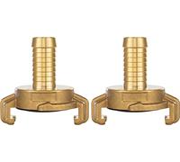 Poppstar Lot de 2 raccords rapides en laiton 1/2 pouce à embout cannelé (raccord 1/2 pouce), pour tuyau diamètre intérieur 13 mm