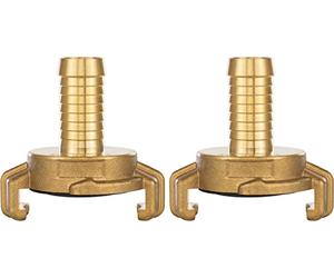 Poppstar Lot de 2 raccords rapides en laiton 1/2 pouce à embout cannelé (raccord 1/2 pouce), pour tuyau diamètre intérieur 13 mm