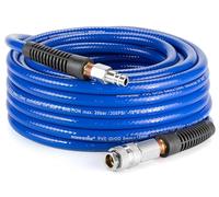Poppstar PVC Tuyau d'Air Comprimé 6/12mm, 5m longue, Raccord Rapide Standard, 20 bar, bleu