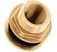 Poppstar Raccord pour Citerne d'eau, 3 Pièces, Raccord Citerne de Pluie 1/2 pouce Filetage Intérieur, Laiton, avec Joint d'Étanchéité