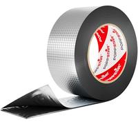 POPPSTAR Ruban d'étanchéité Butyle pour toiture (5 m x 50 mm x 1,5 mm) Bande de solin extrêmement adhésive à froid revetement aluminium