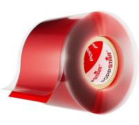 POPPSTAR ruban en silicone auto-fusionnant, 3m x 38mm, ruban isolant et d'étanchéité (Eau, Air), rouge, 1 rouleau