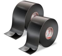 POPPSTAR ruban isolant auto-amalgamant universel, 10m x 50mm x 0,76mm, noir, lot de 2 rouleaux