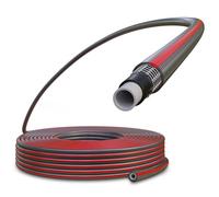 Poppstar Tuyau d'arrosage PVC 25m, 19mm Intérieur 24mm Extérieur (3/4 pouce), 4 Couches, Pression max. 7 bar, Tuyau d'arrosage Flexible