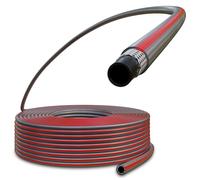 Poppstar Tuyau d'arrosage PVC 50m, 19mm Intérieur 23mm Extérieur (3/4 pouce), 3 Couches, Pression max. 7 bar, Tuyau d'arrosage Flexible