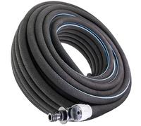 Poppstar Tuyau microporeux 50m (tuyau suintant goutte à goutte) Ø intérieur 12,7 mm (1/2"), raccord rapide avec vanne manuelle intégrée, noir