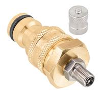 Poppstar Vanne de Drainage 1/2" pour Drainage Manuel, avec Valve Automatique VG8 1/8", Laiton
