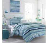 Poppy et Fritz Alex Housse de Couette en Coton Ensemble, Bleu, Full/Queen