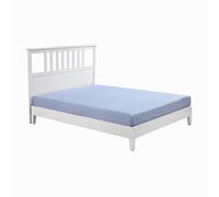 Poppy & Fritz - Drap-Housse Complet, literie en Percale de Coton, Net et Frais, Poche Profonde et entièrement élastique (Rayures Oxford, lit Double)