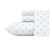 Poppy & Fritz Parure de lit Bumble Bees, lit Simple, Blanc