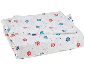 Poppy & Fritz - Parure de lit en Percale de Coton, fraîche et fraîche, décoration d'intérieur légère (Beignets à Pois, lit Simple)