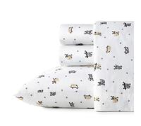 Poppy & Fritz - Parure de lit en Percale de Coton, Nette et fraîche, décoration d'intérieur légère (Skateboard, bouledogues, lit Simple XL)