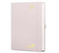 POPRUN Agenda 2026 2027 Journalier A4 Grand Format 30,5 x 21,5 cm | 1 Page par Jour,D'Août 2026 à Juil 2027 12 Mois Scolaire,Couverture Rigide,2 Signets en ruban,Papier 80g/m,Rose Clair