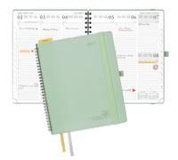 POPRUN Agenda 2027 Semainier Format Grand(25,9 x 21,2 cm),Vertical Planner