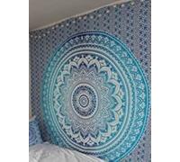 Popular DIY New Launched Ombre Tapestry with Hand Work Indian Mandala Painting Hippie Wall Decor Wall Hanging Bohemian Throw Blanket Tapestries