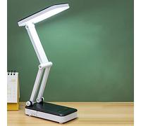 popyes Lampe de Bureau Solaire 2 Modes d'éclairage, Lampe de Lecture Solaire/USB 4500K-6000K 26 LED Protection des Yeux, Lampe de Chevet Lecture, Veilleuse Solaire Pliable