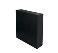 POQAX Plaque carrée rigide, blocs de caoutchouc industriel noirs épais 10/15/20/25 mm, coussinet antibruit et anti-vibrations, 1 pièce(50x50x15mm)
