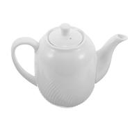 Porcelaine Blanc Pichet avec Couvercle et Poignée pour Sauce | Service Hôtelier, Versement sans Éclaboussures, Nettoyage Facile, Style Européen Classique, Usage Table