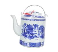 Porcelaine Bleue et Blanche Théière Décorative, 1,5 L, Vintage, Pratique | Acier Inoxydable, Usage Maison ou Extérieur, Style Simple et Élégant, Récipient D'eau Froide