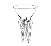 Porceosy Verres à vin en forme de pieuvre en forme de méduse - Verres à pied artistiques pour vin - Décoration de bar cool (D)