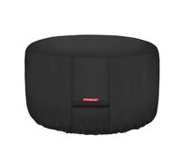 Porch Shield Housse de protection ronde robuste 600D, imperméable et résistante à la décoloration, pour brasero, noir, 71,1 cm
