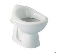 Cuvette WC Indépendante Crèche en Porcelaine Bord Rond, Blanc