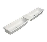 Porcher-Lavabo sans plage de robinetterie AUGE Lg : 95cm Céramique Blanc P310001