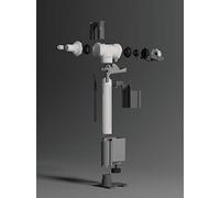 Porcher Robinet Flotteur Chasse d'Eau SmartValve Economie d'Eau pour Bati support mural PROSYS Reservoir 80-120-150 mm RV15467