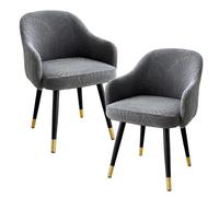 PORFOYO Housses de Chaise avec Accoudoirs, Lot de 2 Housse de Chaise Extensibles, Universelles Housse Chaise, Housses de Chaise pour Balançoires, Chaises de Salle à Manger, Chaises de Cuisine