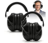 PORFOYO Lot De 2 Casque Anti Bruit: Casque Antibruit De Sécurité, Protection Auditive Confortable Recommandée, Casques Réduction De Bruit Pour Travail, Autisme, Bricolage, Chantier, Tonte, Tir