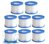 PORFOYO Lot de 8 cartouches filtrantes VI pour piscine Bestway Miami, Palm Springs, Monaco Lay-Z-Spa, Vegas, Flowclear - Remplace VI 90352E 58323E 58323 90427E