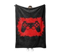 PORJDN Couverture Gamer pour Manettes, Couverture de Jeu Moderne pour Adolescents et Garçons, Housse de Canapé Lit avec Motifs de Console de Jeu(Style E, 150x200cm)