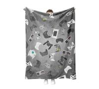 PORJDN Couverture Gamer pour Manettes, Couverture de Jeu Moderne pour Adolescents et Garçons, Housse de Canapé Lit avec Motifs de Console de Jeu.(Style C, 150x200cm)