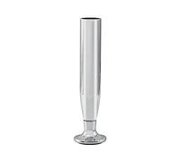PORRO Torino Pied de Meuble en métal avec Filetage intérieur M22 Laiton chromé 15 cm