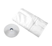 Portable AC Window Kit - Exhaust Hose Seal for Cooling Vent Installation | Waterproof Polyester Fabric with Adjustable Zipper Opening, Air Conditioner Window Cover for Home Bedroom Kitchen, 157.48inch