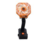 Portable Camping Clip Fan, Silent Wind Blower System, Rechargeable Cooling Device with Multi Use Design Feature, Travel Kit, Tent Fan with Reliable Build, Home Use for Power Outage Bed Summer