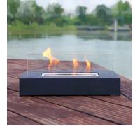Portable Cheminée de Table Cheminée au Bioéthanol avec Brûleur en Acier Inoxydable ne Combustion Plus Longu pour Intérieur et Extéri