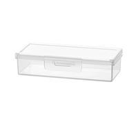 Portable Cotton Swab Holder and Hairpin Storage Box, Small Transparent Cotton Ball Container, Lightweight PP Organizer Case for Bathroom Or Travel