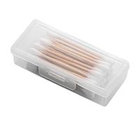 Portable Cotton Swab Holder Case, Small Transparent Cotton Ball and