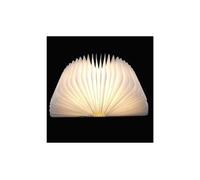 Portable en bois pliante led flip livre lampe nuit magnétique léger blanc chaud