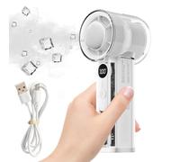 Portable Handheld Fan | Transparent 100 Speeds USB Rechargeable 3000mAh