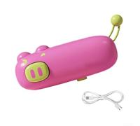Portable Heat Sealer 10.2cm for Snacks Travel(Pink) | USB-C rechargeable, 7-15 days pour battery, compact 10.2cm size, pig design, magnetic hanging