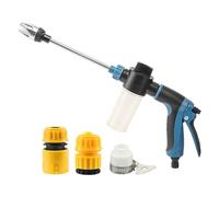 Portable High Pressure Washer - Cordless Stainless Sprayer, High Force Water Cleaning Device, Portable Rinse Equipment | for Car Yards Window Pipes Outdoors Balcony Patio Garage